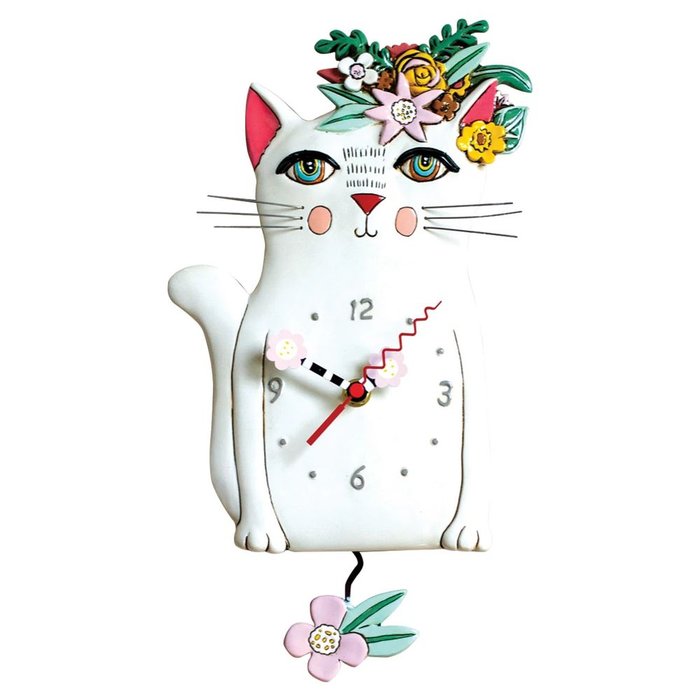 Reloj metálico bonito gatito