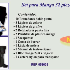 SET PARA MANGA 32 PIEZAS