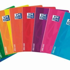 LIBRETA GRAPADA A5 48H 90GR CUADRO 4MM OPENFLEX OXFORD SURT