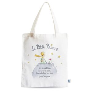 BOLSA DE TELA EL PRINCIPITO BLANCA PLANETA