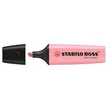 MARCADOR STABILO BOSS ORIGINAL ROSA PASTEL