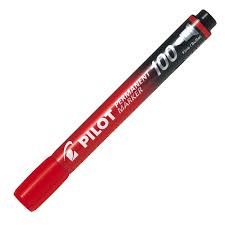 MARCADOR PILOT 100 ROJO