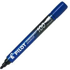 MARCADOR PILOT 100 AZUL