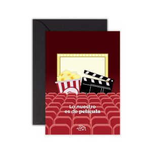 TARJETA - LO NUESTRO ES DE PELICULA