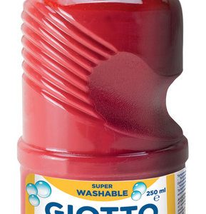 TEMPERA LIQUIDA 250ML GIOTTO LAVABLE ROJO