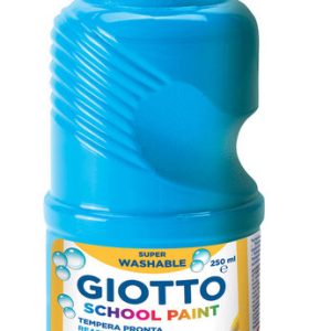 TEMPERA LIQUIDA 250ML GIOTTO LAVABLE AZUL CYAN