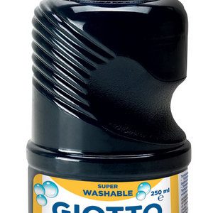 TEMPERA LIQUIDA 250ML GIOTTO LAVABLE NEGRO