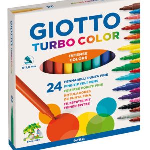 ROTULADOR GIOTTO TURBO COLOR FINO 24 COLORES SURTIDOS