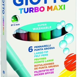 ROTULADOR GIOTTO C/6 COL TURBO MAXI