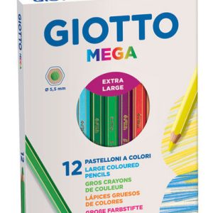 LAPIZ GIOTTO MEGA 12 COLORES SURTIDOS