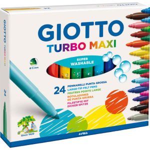 ROTULADOR GIOTTO TURBO MAXI GRUESO 24 COLORES SURTIDOS