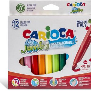 ROTULADOR CARIOCA JUMBO 12 COLORES SURTIDOS