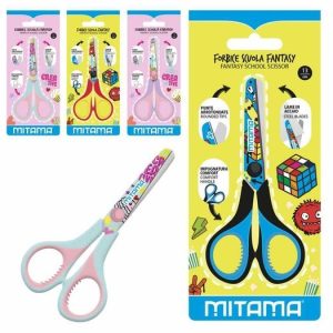 TIJERA ESCOLAR 13CM PUNTA REDONDA SURTIDA