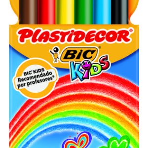 CERA PLASTIDECOR C/6 COLORES SURTIDOS