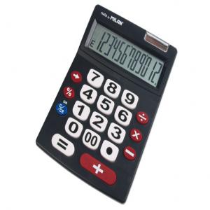 CALCULADORA MILAN BLISTER 12 DIGITOS TECLAS GRANDES NEGRO