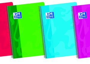 BLOC ESPIRAL FOLIO PP CUADRO 4MM OXFORD CLASSIC