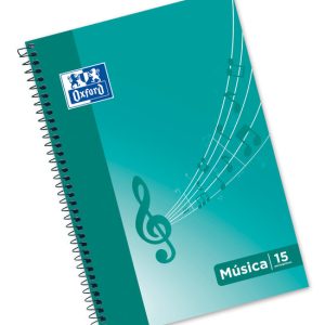 CUADERNO MUSICA FOLIO 20H OXFORD SCHOOL 15 PENTAGRAMAS 2MM