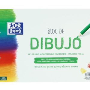 BLOC DIBUJO A4+ 20H RECUADRO TALADROS 130G