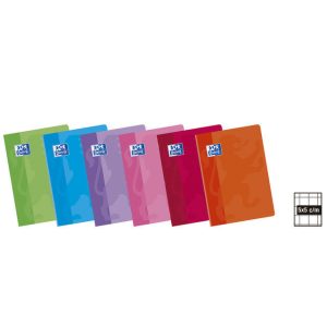 LIBRETA GRAPADA A5+ OXFORD CUADRO 5X5 48H COLORES SURTIDOS