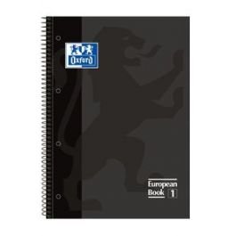 BLOC EUROPEAN A4 80H 4 TALADROS T/E 5MM OXFORD GRIS