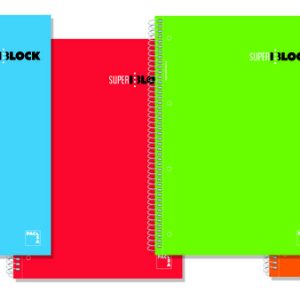 BLOC A5 160H COLORES MICROPERFORADO CUADRO 5MM SUPER 16392