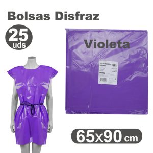 BOLSA DISFRAZ 65X90 25 UNID VIOLETA
