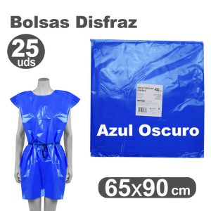 BOLSA DISFRAZ 65X90 25 UNID AZUL OSCURO