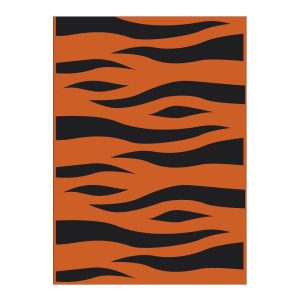BOLSA DISFRAZ 65X90CM 5 UNID TIGRE NARANJA NEGRO