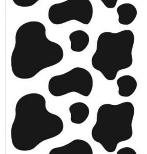 BOLSA DISFRAZ 56X70CM 25 UNID VACA DALMATA BLANCO NEGRO