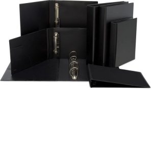 CARPETA A4 4 ANILLAS 25MM PVC NEGRO