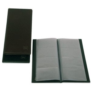 TARJETERO AMERICANO BASIC PVC NEGRO 160 TARJETAS