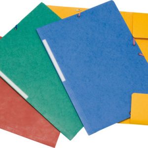 CARPETA CARTON GOMAS 3 SOLAPAS AMARILLO