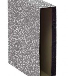 CAJA ARCHIVADOR A5 APAISADO JASPEADO GRIS