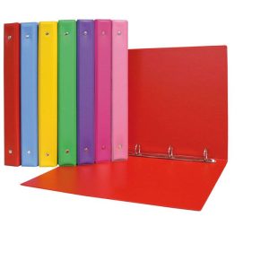 CARPETA CUARTO 4 ANILLAS COLORS PVC AMARILLO