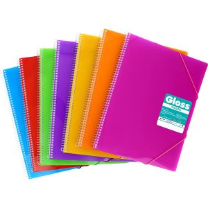 CARPETA A4 50 FUNDAS MAXIPLAS GLOSS NARANJA