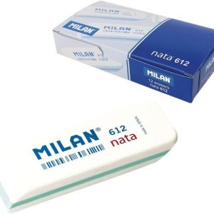 CAJA 12 UDS GOMA MILAN 612 PLASTICO NATA