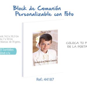 BLOC COMUNION FOTO NI?O