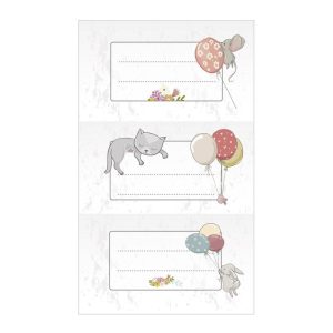 ETIQUETAS NOMBRES BLISTER 9 STICKER ANIMALITOS