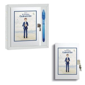 DIARIO COMUNION NI?O PLAYA+BOLIGRAFO MAGICO 90 PAGINAS
