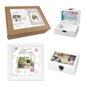 SET COMUNION UNISEX MARCO FOTOS + COFRE