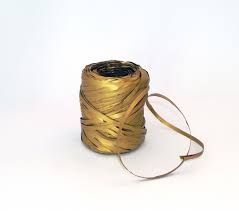 ROLLO CINTA RAFIA 15MMX200M ORO