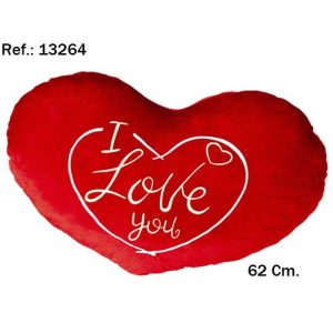 PELUCHE CORAZON I LOVE YOU DORADO GIGANTE 62CM