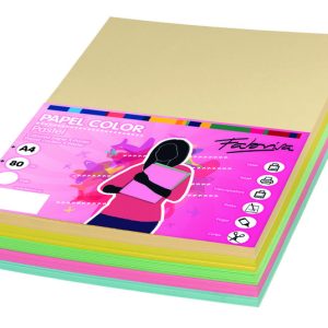 PAPEL A4 80GR 100H 10 COLORES PASTEL SURTIDOS