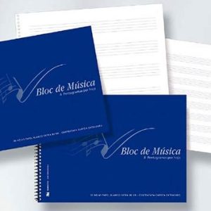 BLOC MUSICA 4? 20H 4 PENTAGRAMA ANCHO