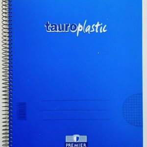 BLOC ESPIRAL FOLIO 80H PP CUADRO 4MM 90GR AZUL OSCURO