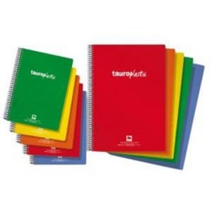 BLOC ESPIRAL FOLIO 80H PP CUADRO 5MM 90GR COLORES SURTIDOS