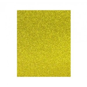 LAMINA GOMA EVA 20X30 ORO EFECTO PURPURINA