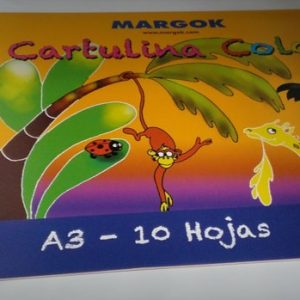 BLOC MANUALIDADES MARGOK A3 CARTULINAS SURTIDAS