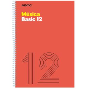 CUADERNO MUSICA BASIC 12 PENTAGRAMA 10MM