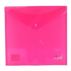 SOBRE PORTADOCUMENTOS PP A4 CON BROCHE ROSA